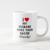 私はベーコンマグ(20oz)よりも夫が大好き ジャンボコーヒーマグカップ (右)