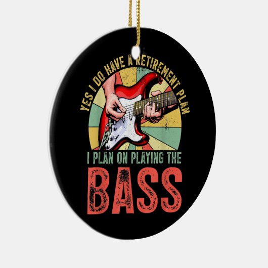私はベースギタ遊ーの引退を計画している セラミックオーナメント (右)