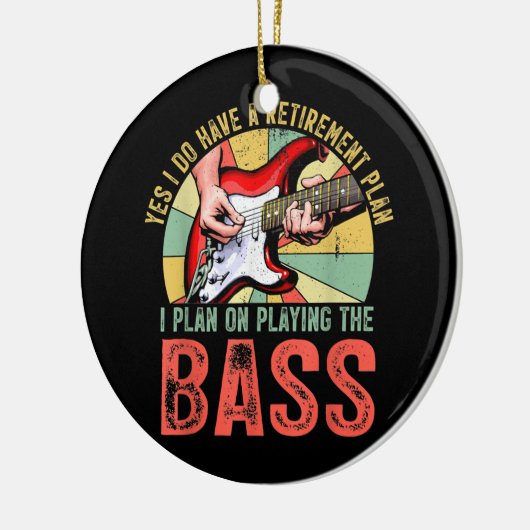 私はベースギタ遊ーの引退を計画している セラミックオーナメント (左)