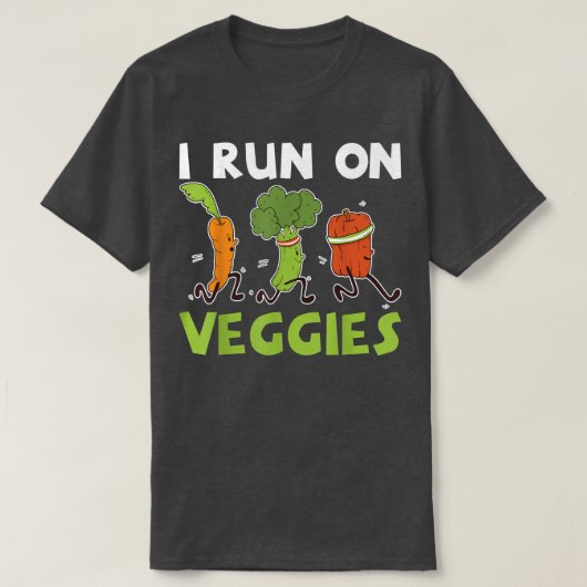 私はベ走ギースフルーツ野菜ベジタリアン Tシャツ (デザイン正面)