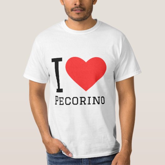 私はペコリーノが大好き Tシャツ (正面)
