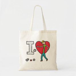 私はペタンケが大好き トートバッグ