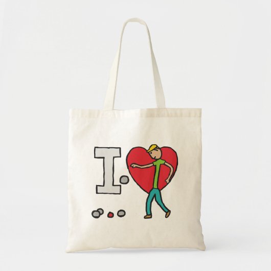 私はペタンケが大好き トートバッグ (正面)