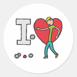 私はペタンケが大好き ラウンドシール