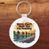 私はペダルを踏んでる聞こえないごめんなさい キーホルダー (正面)