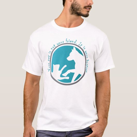 私はペットが大好きだ Tシャツ (正面)