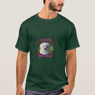 私はペットが大好きだ Tシャツ