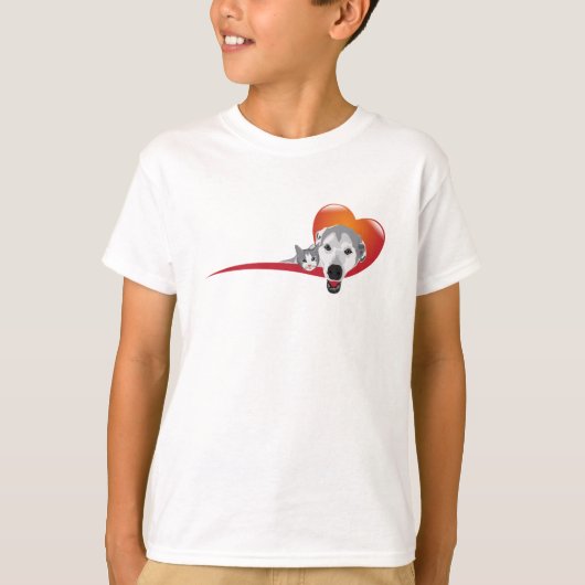 私はペットが大好きだ Tシャツ (正面)
