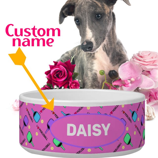 私はペットという名前のピクレボールピンクが大好き ボウル (クリエイターアップロード済み)