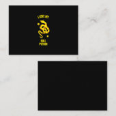 私はペットヘビのニシキおもしろいヘビが好きです 名刺 (正面/裏面)