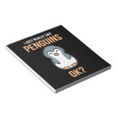 私はペンギンがとても好きだ ノートパッド (アングル)