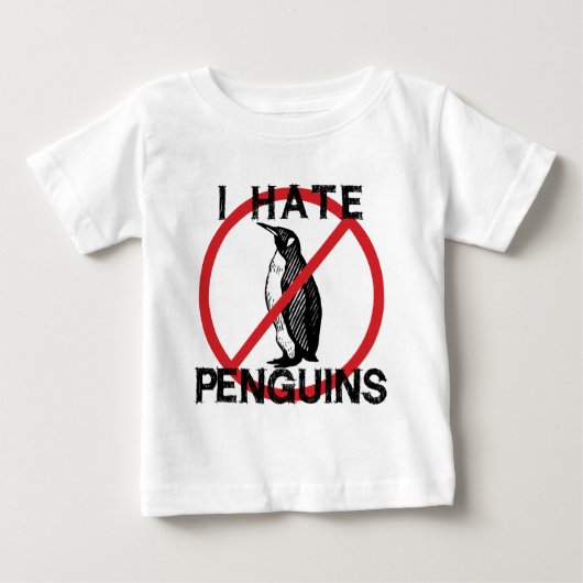 私はペンギンが大嫌い ベビーTシャツ (正面)