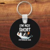 私はペンギンのサイズは短くない キーホルダー (正面)
