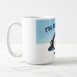 私はペンギンのサイズは短くない   可愛いおもしろいペンギ コーヒーマグカップ