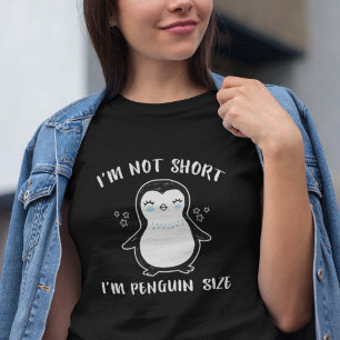 私はペンギンのサイズは短くない Tシャツ