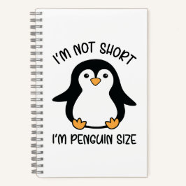 私はペンギンのサイズ、短い女の子の感謝の日 ノートブック