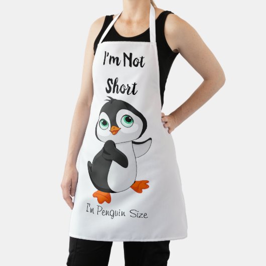 私はペンギンの大きさではなく、おかしなシャツの女の子だ エプロン (インサイチュ)