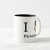 私はペンギンを愛します ツートーンマグカップ (正面右)