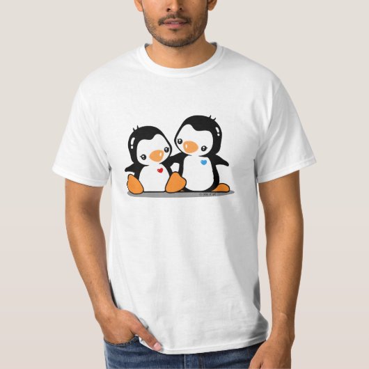 私はペンギンを愛します Tシャツ (正面)