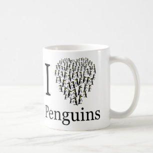 私はペンギンハートカップが大好き コーヒーマグカップ