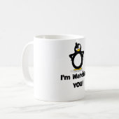 私はペンギン見ています コーヒーマグカップ (正面左)