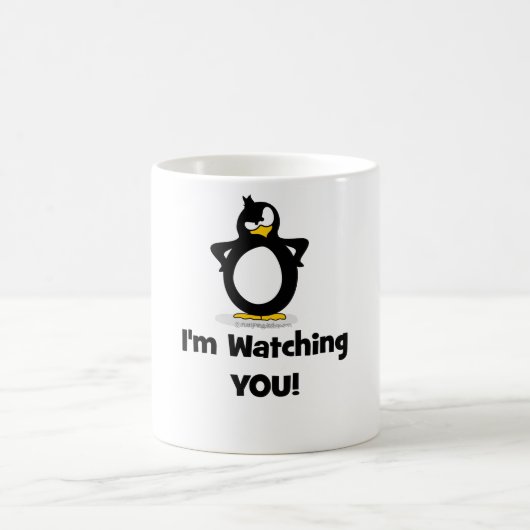 私はペンギン見ています コーヒーマグカップ (中央)
