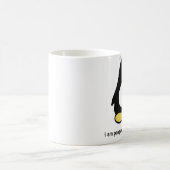"私はペンギン"、ぎゃあぎゃあ鳴くのを聞きます私がクラシックで白いマグです コーヒーマグカップ (中央)