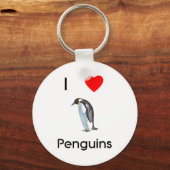 私はペンギンKeychainが大好き キーホルダー (正面)