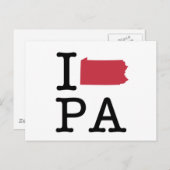 私はペンシルベニアを愛する ポストカード (正面/裏面)