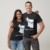 私はペ信じンギンの翼のアイスフロートモチベーションを飛ぶことができる Tシャツ (ユニセックス)