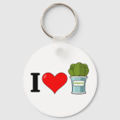 私はホウレンソウのキーチェーンが大好き キーホルダー (正面)