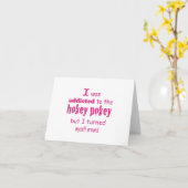 私はホキーポキータイポグラフィ引用文に中毒 カード (黄色い花)