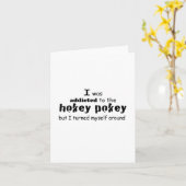 私はホキーポキータイポグラフィ引用文に中毒 カード (黄色い花)