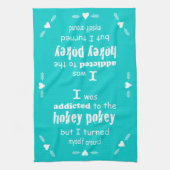 私はホキーポキータイポグラフィ引用文に中毒 キッチンタオル (縦)