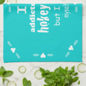 私はホキーポキータイポグラフィ引用文に中毒 キッチンタオル (折り畳み)