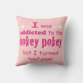 私はホキーポキータイポグラフィ引用文に中毒 クッション (裏面)