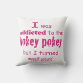 私はホキーポキータイポグラフィ引用文に中毒 クッション (裏面)