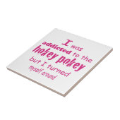 私はホキーポキータイポグラフィ引用文に中毒 タイル (側面)