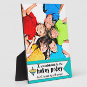 私はホキーポキータイポグラフィ引用文に中毒 フォトプラーク (側面)