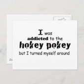 私はホキーポキータイポグラフィ引用文に中毒 ポストカード (正面/裏面)