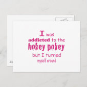 私はホキーポキータイポグラフィ引用文に中毒 ポストカード (正面/裏面)