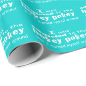 私はホキーポキータイポグラフィ引用文に中毒 ラッピングペーパー (ロールコーナー)