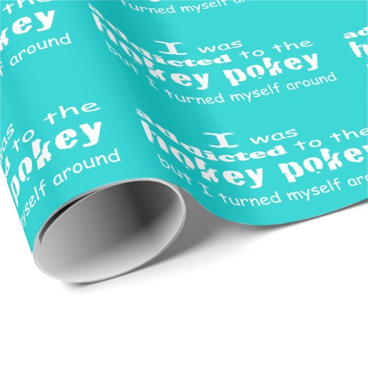 私はホキーポキータイポグラフィ引用文に中毒 ラッピングペーパー (ロールコーナー)