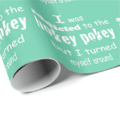 私はホキーポキータイポグラフィ引用文に中毒 ラッピングペーパー (ロールコーナー)