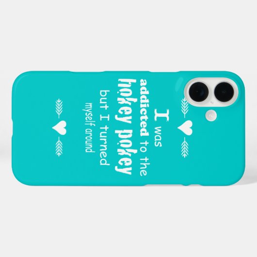 私はホキーポキータイポグラフィ引用文に中毒 Case-Mate iPhoneケース (裏面 (横))