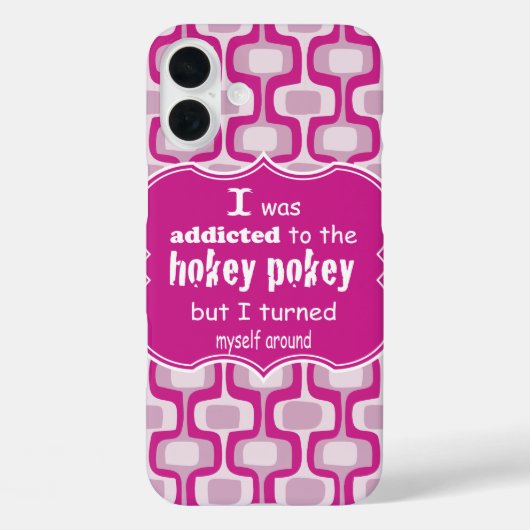 私はホキーポキータイポグラフィ引用文に中毒 Case-Mate iPhoneケース (裏面)