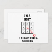 私はホストです いつだって解決策を見つける ポストカード (正面/裏面)