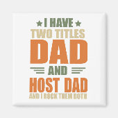私はホストパパの父最高のの日アイディアの2つのタイトルを持っている マグネット (正面)