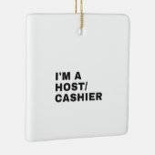 私はホスト/レジャーです セラミックオーナメント (右)