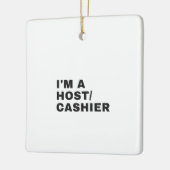 私はホスト/レジャーです セラミックオーナメント (左)